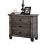 Table de chevet 3 tons gris chaud chaleureux