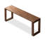 Banc en bois massif brun noisette-1761223389