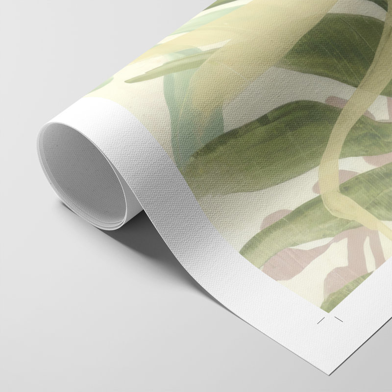 Dreamy Tropical Leaves I - Impression sur toile seulement - NON CADRE, H 18 po x l 12 po