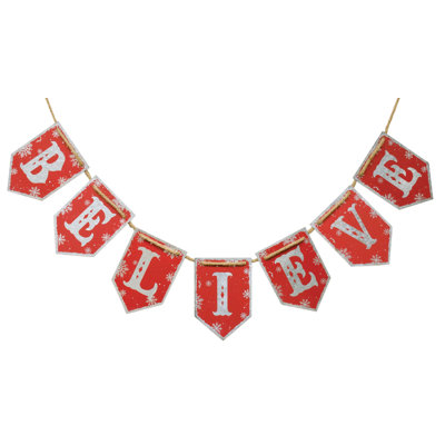 Guirlande fantaisie 3,2 'Red Pennant