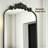 Arched Full-Length Mirror – Ornate Carved Metal Frame, Freestanding Floor Mirror With Artistic Base Detailing, Vintage Wall Mirror For Home Décor-2015956908