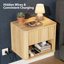 Table de chevet flottante 16 po - 1 tiroir, 1 tablette - ensemble de 2-650211093