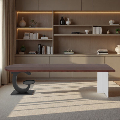 Long desk with creative legs for home use