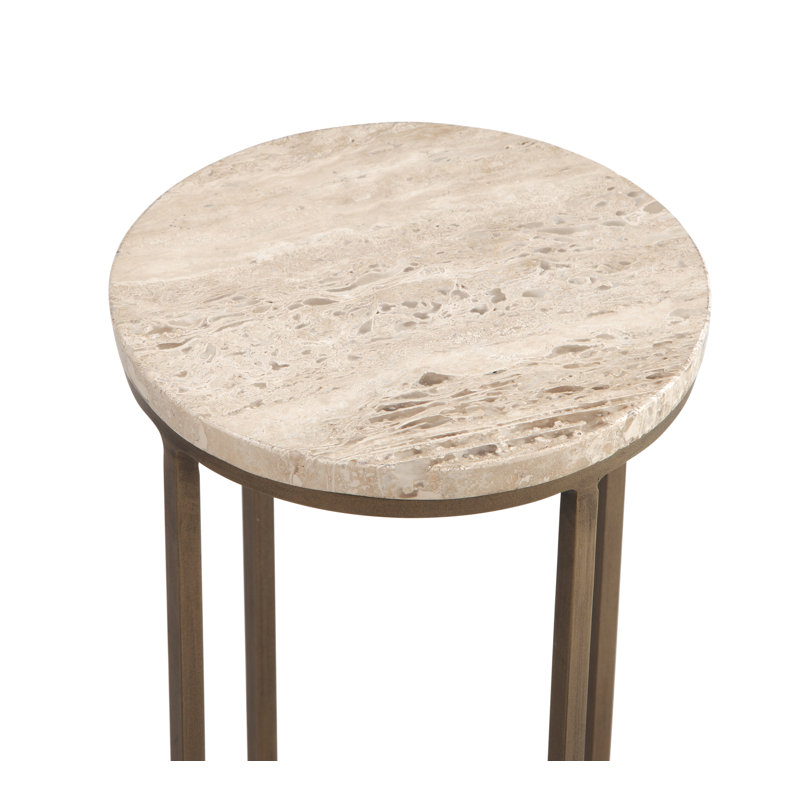 Table de bout en pierre Rizo de 22 po de hauteur