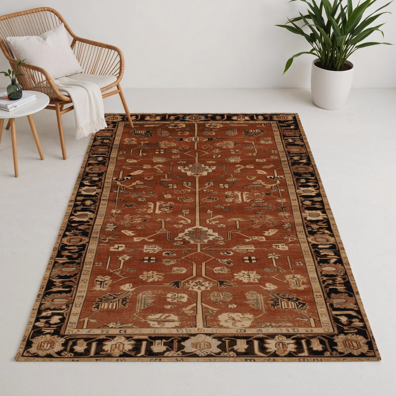 Tapis turc intérieur et extérieur brun, Rectangle 9 pi x 12 pi