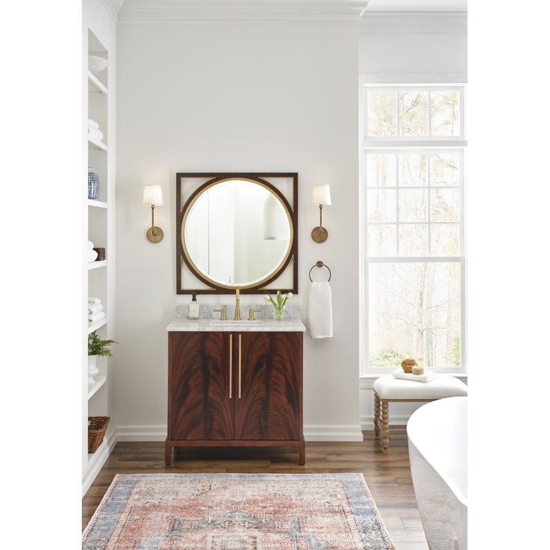 Sutton Square Metal Beveled Wall Mirror