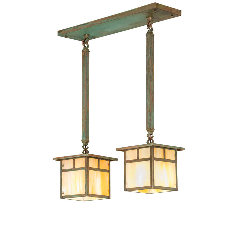 Luminaire suspendu tambour 2 lumières