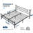 Metal Platform Bed Frame with Headboards and Footboards-1060713055-1060713059
