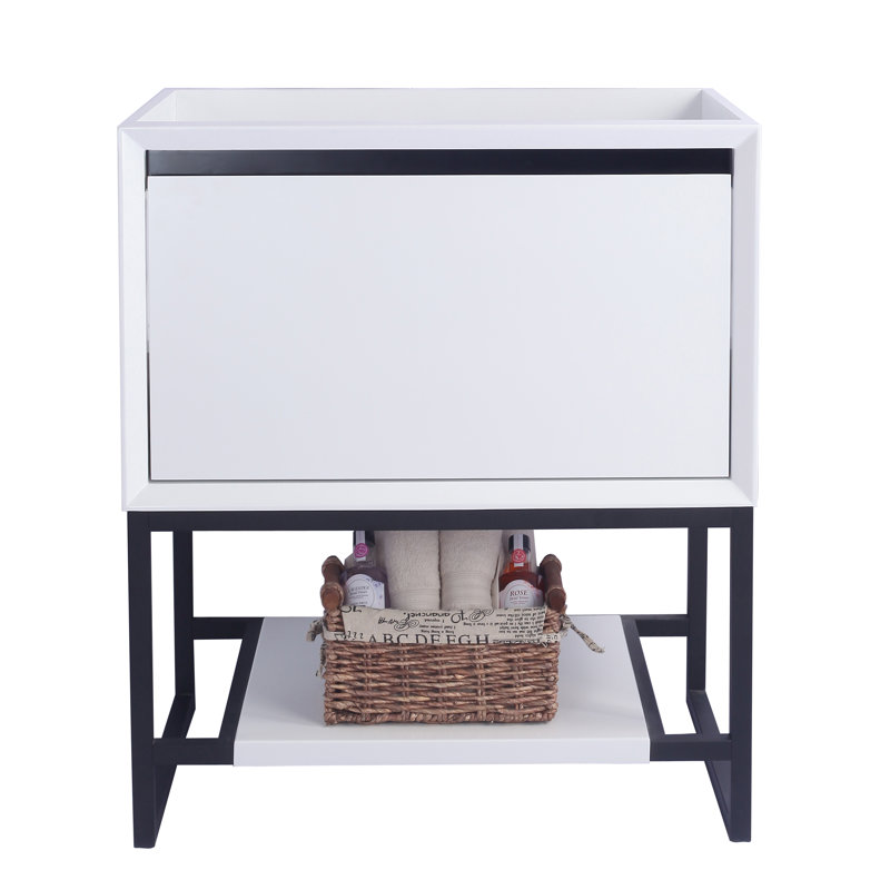 29.2'' Single Bathroom Vanity Base Only in Black, White