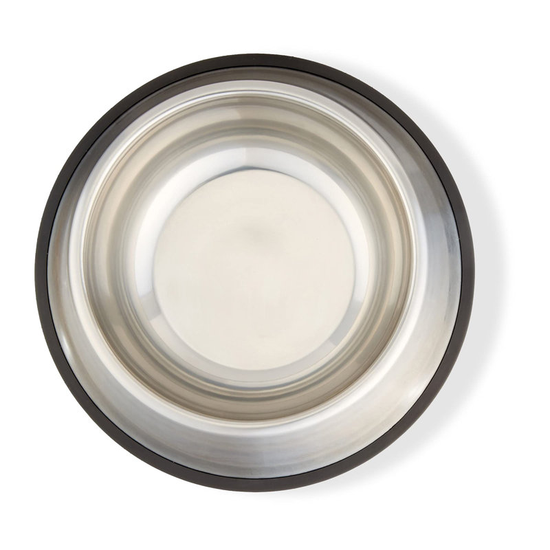 Bol d'eau et de nourriture pour chien en acier inoxydable antidérapant