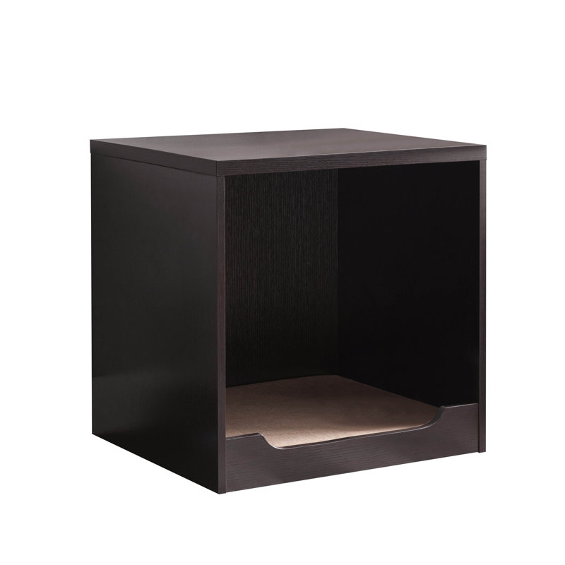 Home Pet End Table with Removeable Mat in Red Cocoa