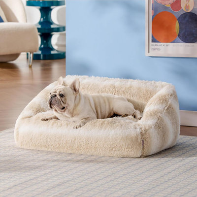 Cute Cat Couch Bed - Furry Indoor Cat Sofa Large, Washable Calming Small Dog Beds For Puppy With Fashion Design