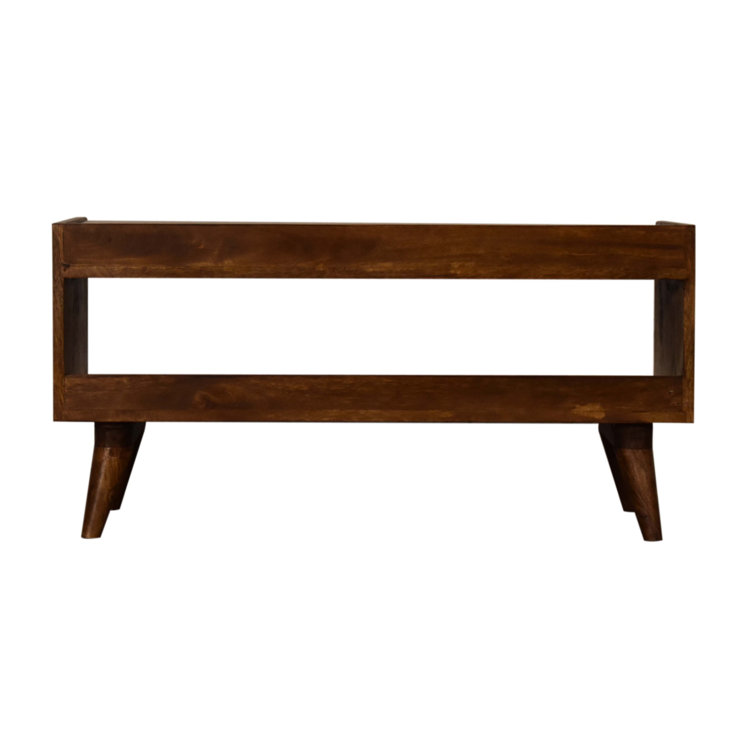 Dania Linen Upholstered Storage Bench