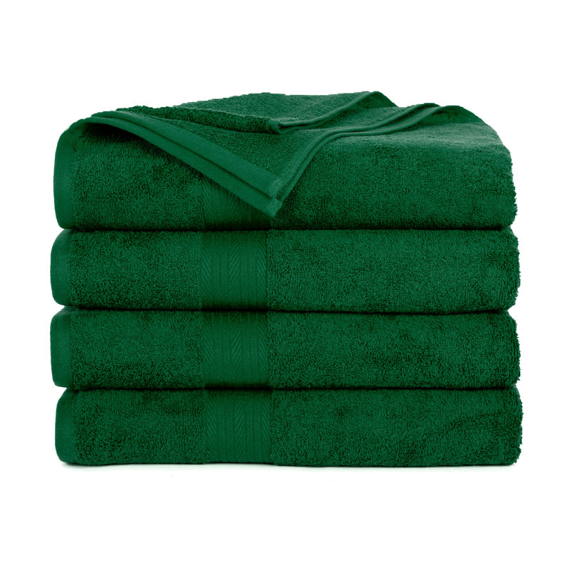 Ensemble de serviettes 100% coton super doux et absorbant Como, Gris, Serviettes de bain - paquet de 4