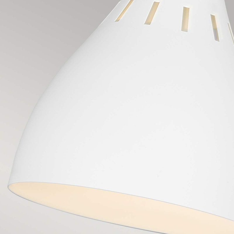 Zahir Metal Arched Lamp, White