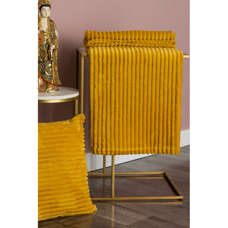 Liscomb Throw Blanket, Ochre