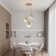 Junathaen 3 - Light Dimmable Gold Chandelier with Gradient Glass Shade