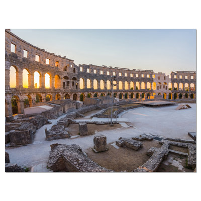 " Inside Ancient Roman Amphitheater "