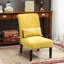 Élégante chaise d'appoint sans accoudoirs en tissu chenille avec coussin, pour des espaces contemporains et un confort accru-67646406