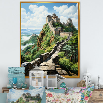 «Coryell Asian Art Great Wall of China I», reproduction d'art sur toile