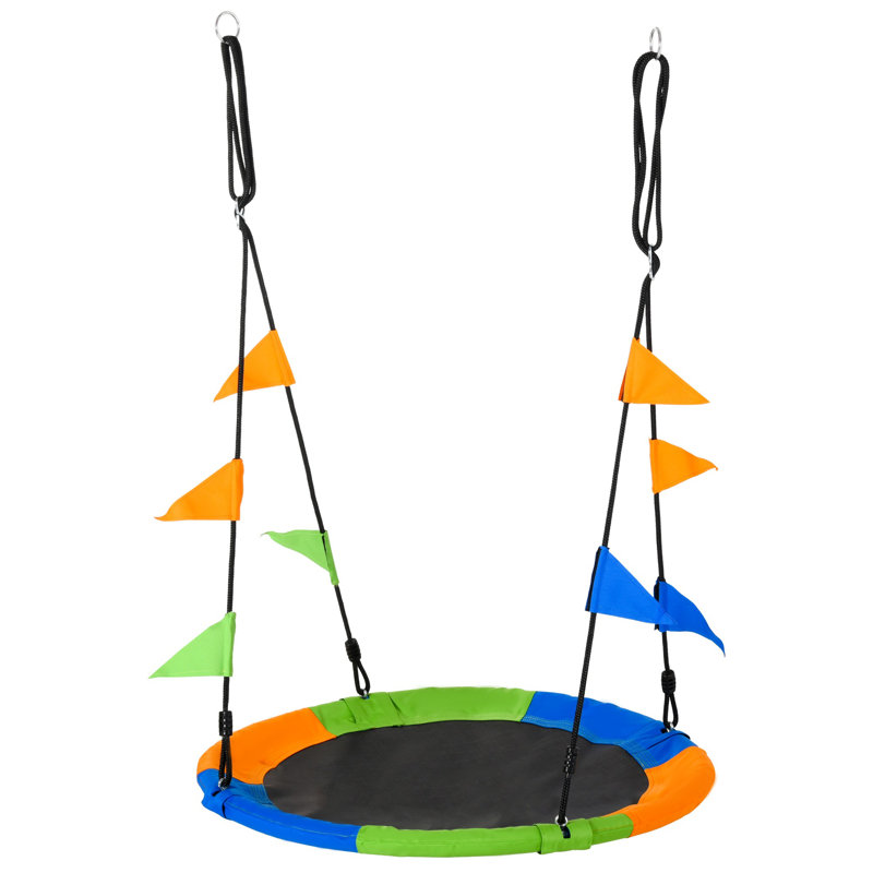 Freeport Park Web / Saucer Swing Swing Seat with Mounting Hangers and Chains