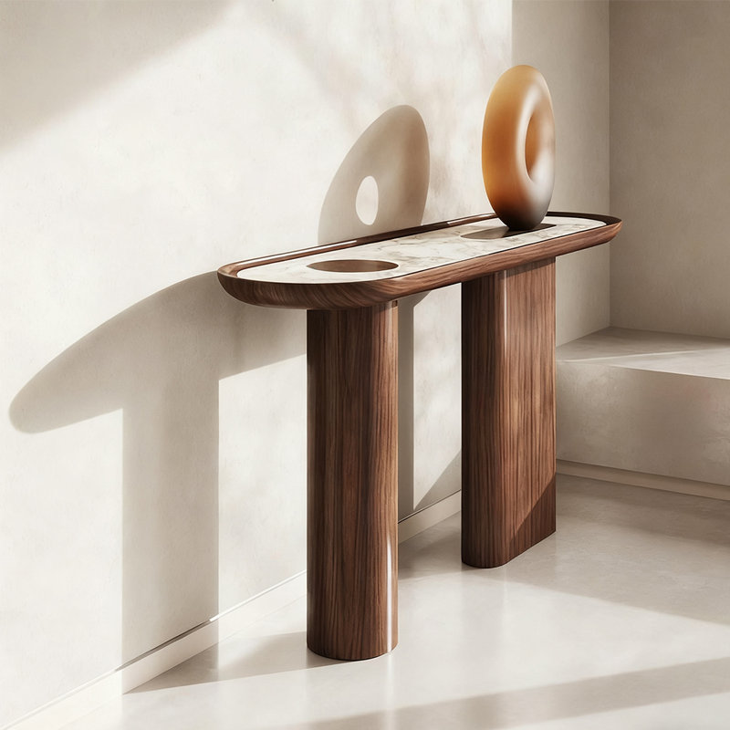 Console Retro Minimalist Luxury, H 34,65 po x l 51,18 po x P 16,54 po