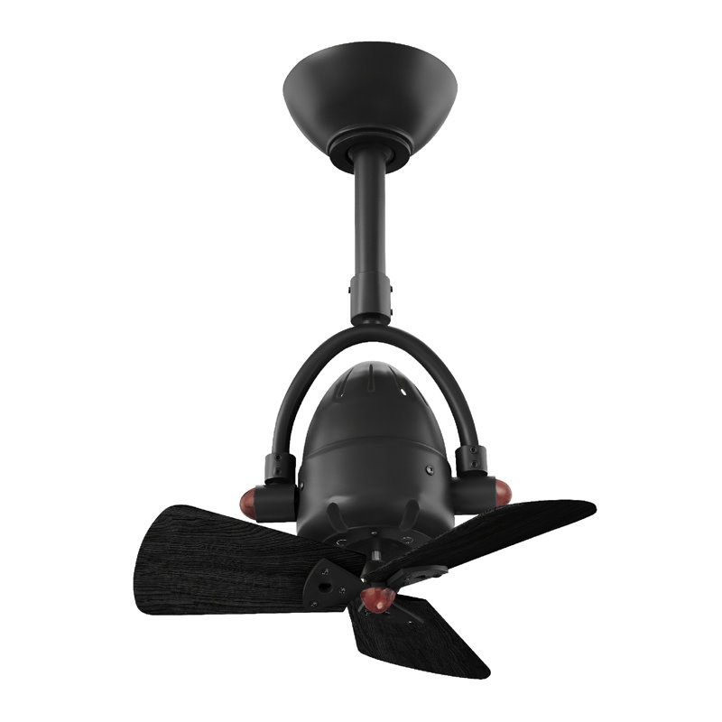 Downrod Ceiling Fan, Matte Black, Matte Black