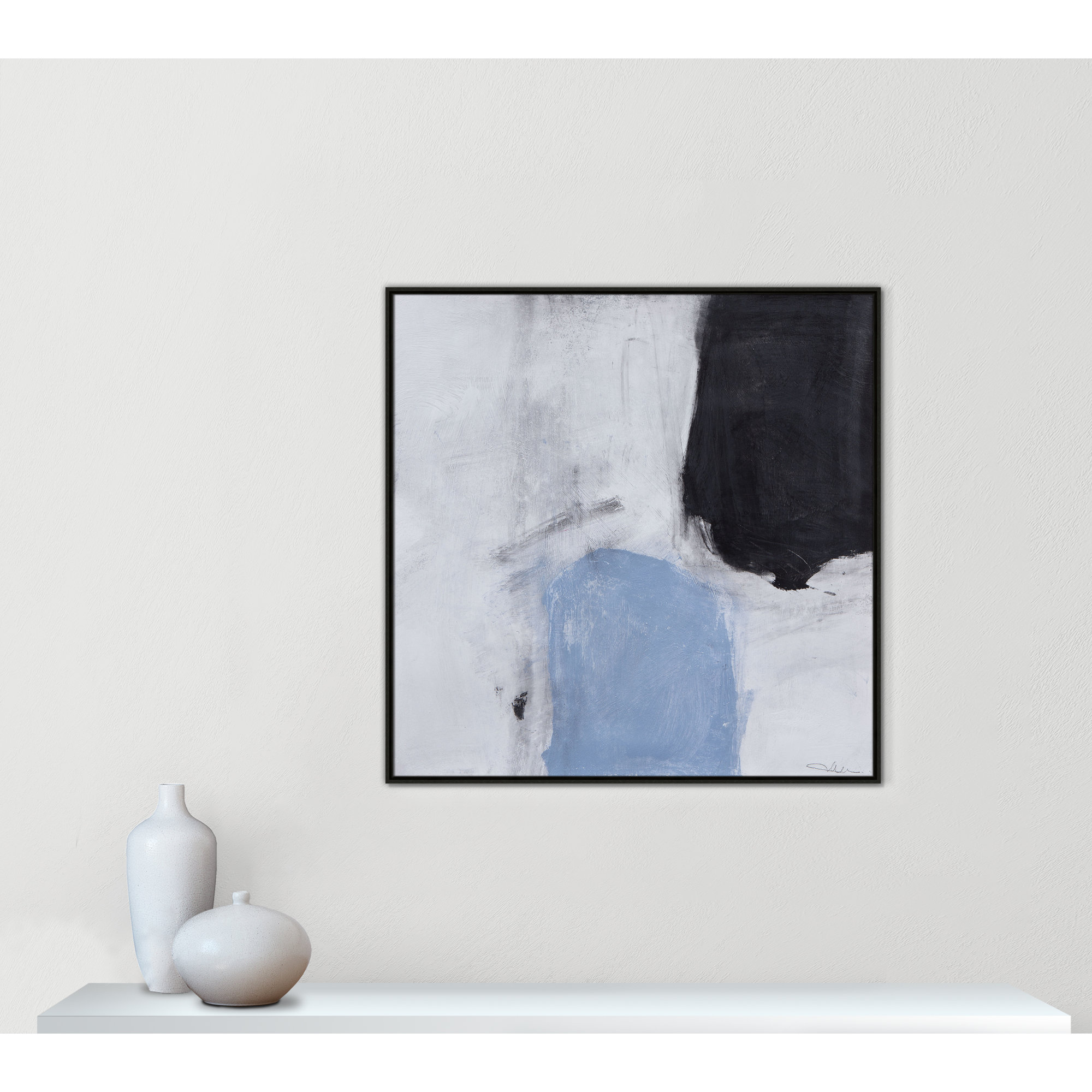 From Powder Blue to Onyx Print by Casa Fine Arts, Espresso, 41.5" H x 41.5" W
