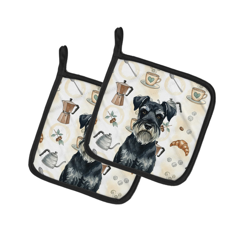 Paire de porte-cafetières standard Schnauzer