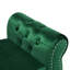 Banc repose-pieds rectangulaire en velours avec rangement et 1 coussin décoratif