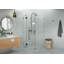 Halo 36 in. x 40 in. x 78 in. 90-degree Fully Frameless Glass Hinged Shower Enclosure-1174826604