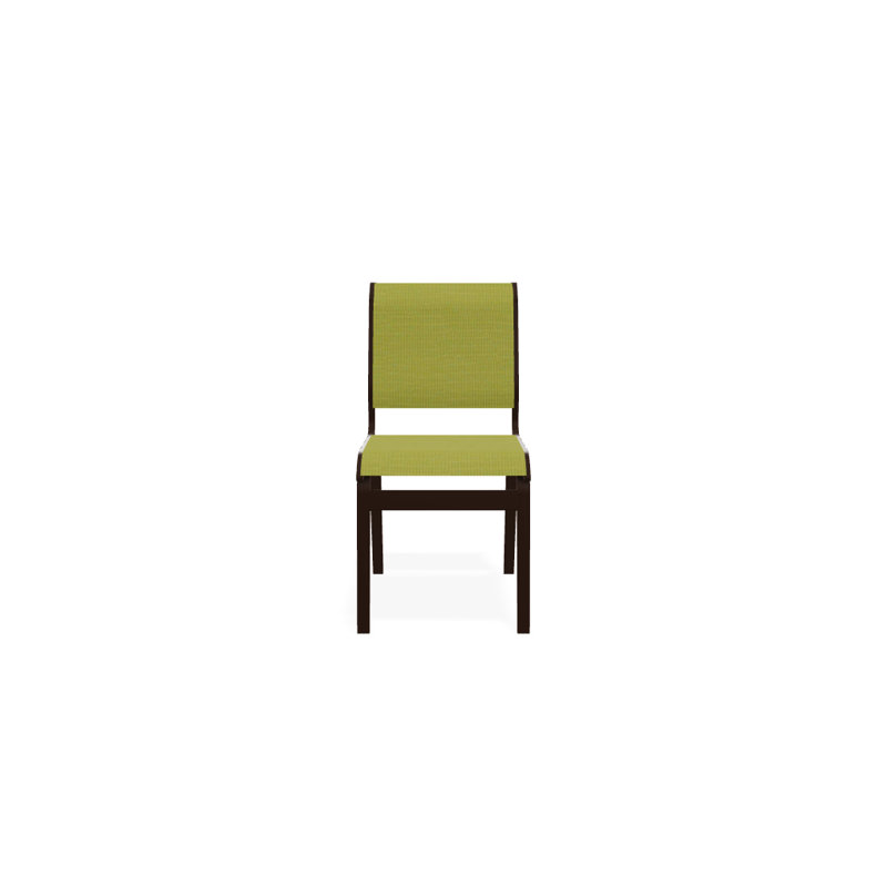 Chaise d'appoint de salle à manger Hiraku, Lime 38D Sunbrella®, Kona texturé