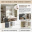 Lit escamotable en MDF et bois de pin avec canapé et armoires de rangement-510439940