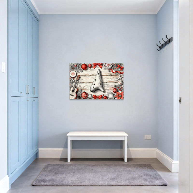Motif de décorations pour instruments de musique de Noël, H 20 po x l 30 po