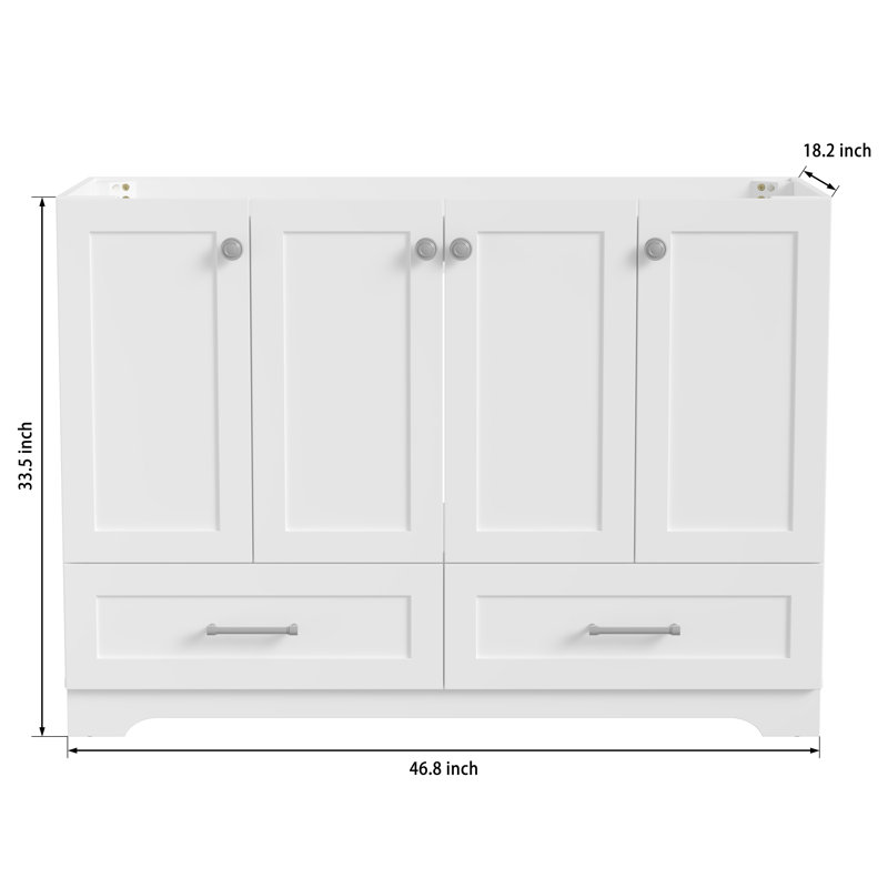 Meuble-lavabo simple 48 po Modern White