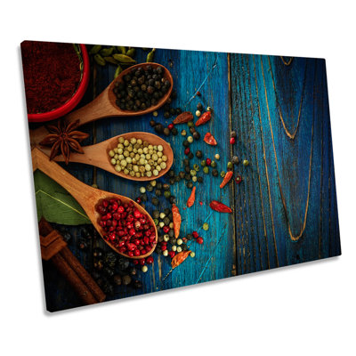Cooking Spices Kitchen - Wrapped Canvas Print