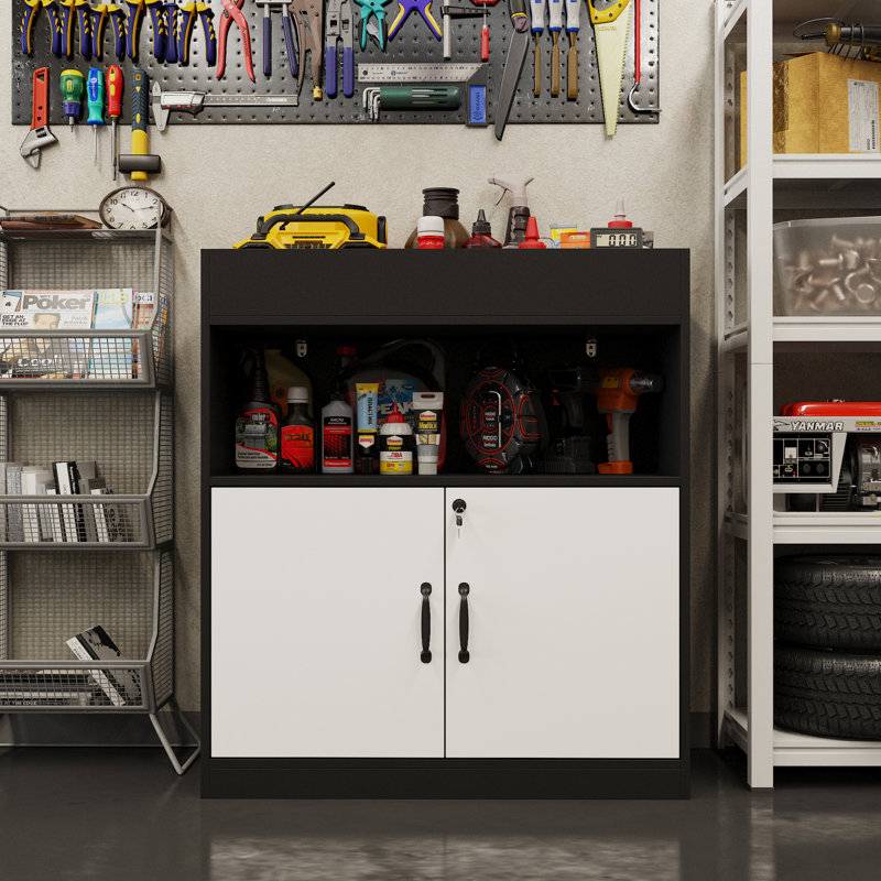 2 Door Garage Cabinet With Lock