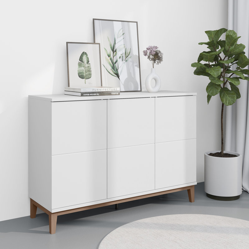 Satinder 120 cm W Sideboard, White