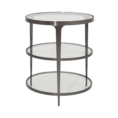 Vienna Glass Top End Table