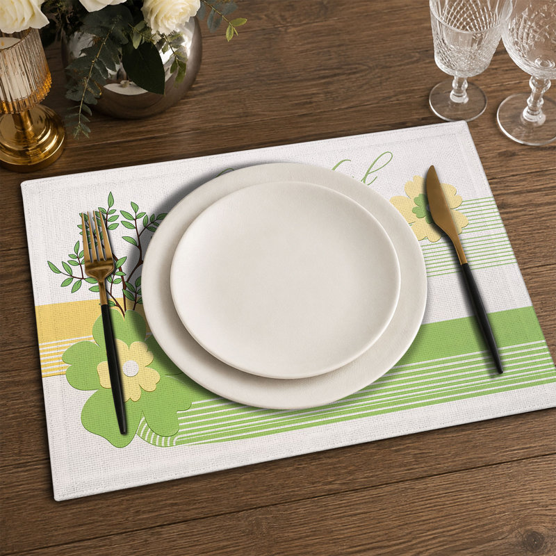 Rectangle Polyester Dining Table Placemat