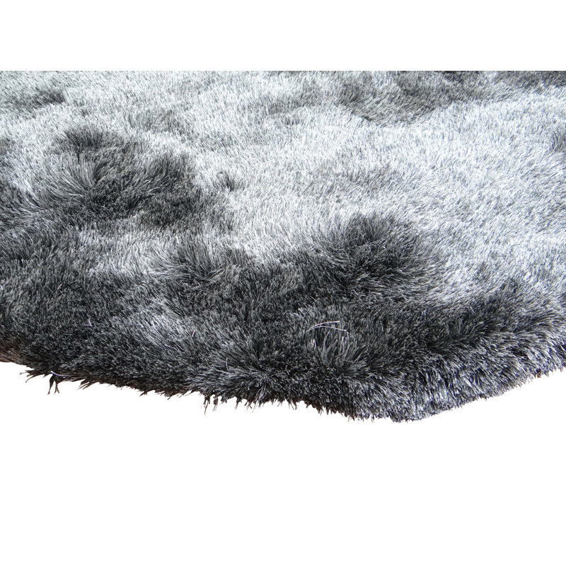 Marina Solid Colour Hand Woven Shag Area Rug, Round 200cm