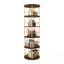 Bibliothèque rotative à 5 niveaux avec structure en métal