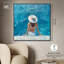 Art moderne de plage sur toile au bord de la piscine par Art Remedy-107727799-132918148