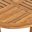 Table d'extérieur 27,5 po - Bois rustique fabriqué avec des panneaux de lattes