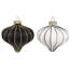 Stripes Onion Ornament -3 Inches Set Of 12