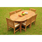 Zain Outdoor 11 - Piece Teak Dining Set