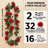 2 Pack Artificial Rose Garland Vine-1308993065