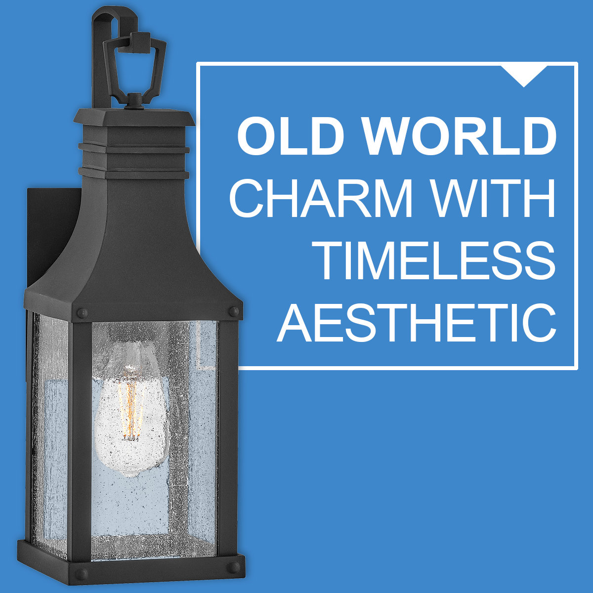 Hinkley Beacon Hill Outdoor Wall Lantern, Museum Black