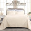 Ensemble de couvre-lit en coton à motif de médaillon à volutes Superior-1322765319-1322414933