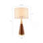 Lampe de table triangulaire